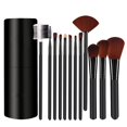 thumbnail image 1 of Ensemble de 12 Pinceaux de Maquillage Fard à Paupières Surligneur Rond Pinceau Fond de Teint, 1 of 1
