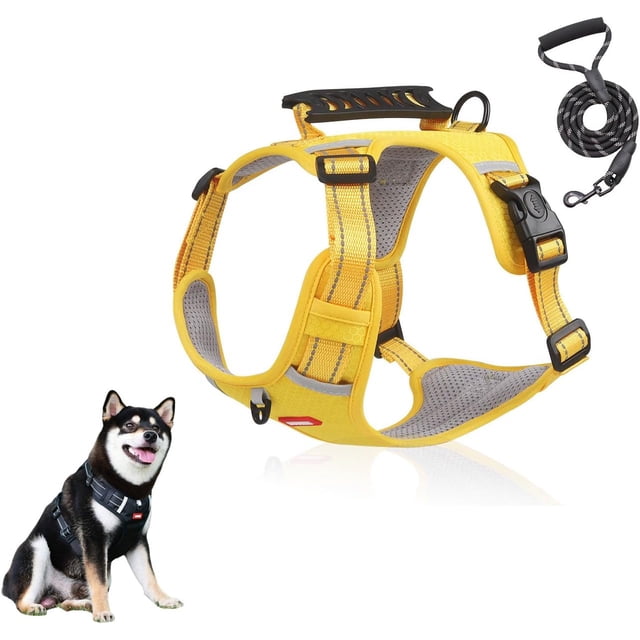 no Pull Dog Harness with Leash Set, Adjustable Dog Vest with Reflective, for Small Medium Large Dogs