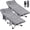 Gris w/ Matelas 2 Faces (2 Paquets), variante sur Slsy Lot de 2 Lits de Camp Pliants Surdimensionnés TTG pour Adultes, Lit Pliant TG 900 Lb avec Matelas Double Face de 3,3 Pouces et Sac de Transport, Lit de Couchage Portable, Lit Pliant Lit d'Appoint