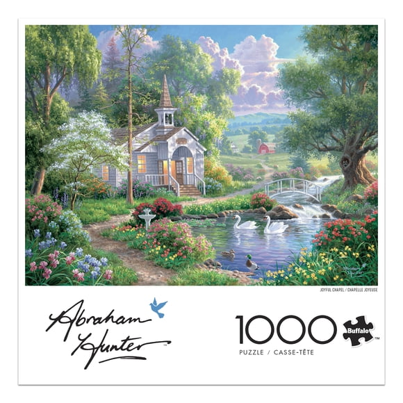 Puzzle à emboîtement de 1000 pièces Joyful Chapel de Buffalo Games pour adulte à partir de 14 ans