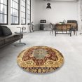 thumbnail image 3 of Ahgly Company Tapis d'Intérieur Rectangulaire Abstrait Rouge Brun Persan, 2 Pieds x 3 Pieds, 3 of 6