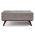 thumbnail image 4 of Owen 42 in.W Lift Top Table Storage Ottoman in Distressed Gray Faux Leather, 4 of 9
