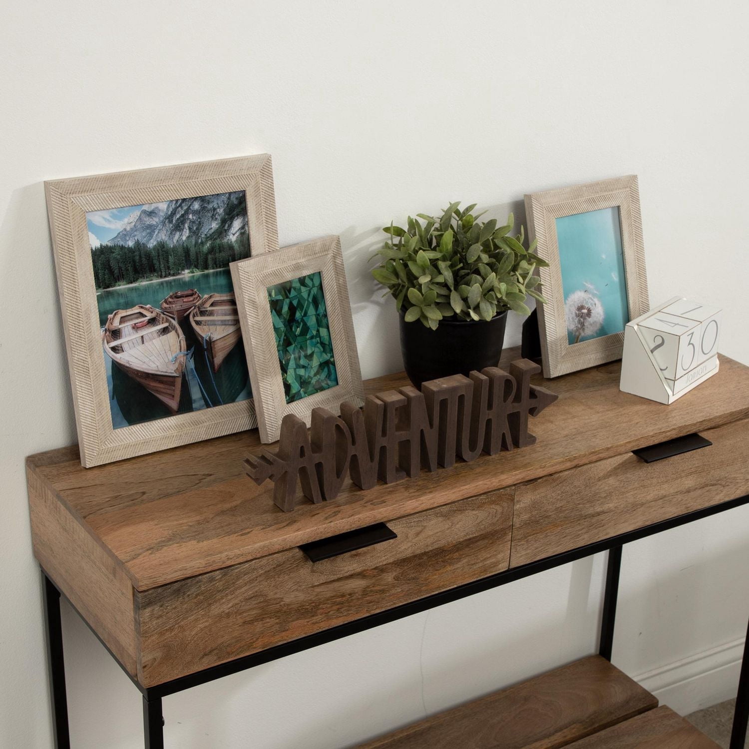 Cadre photo naturel de table Rizzoli de DesignOvation 12,7 cm x 17,8 cm
