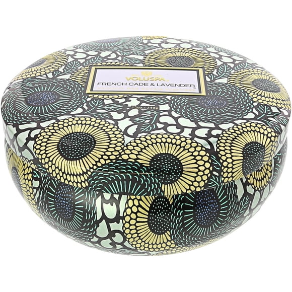 Voluspa Bougie à 3 Mèches Cade et Lavande VOL-7224