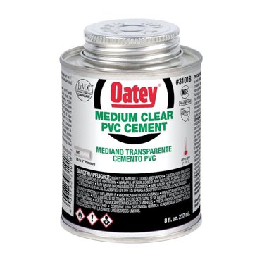 PVC CEMENT MED CLEAR 8OZ (Pack of 1)