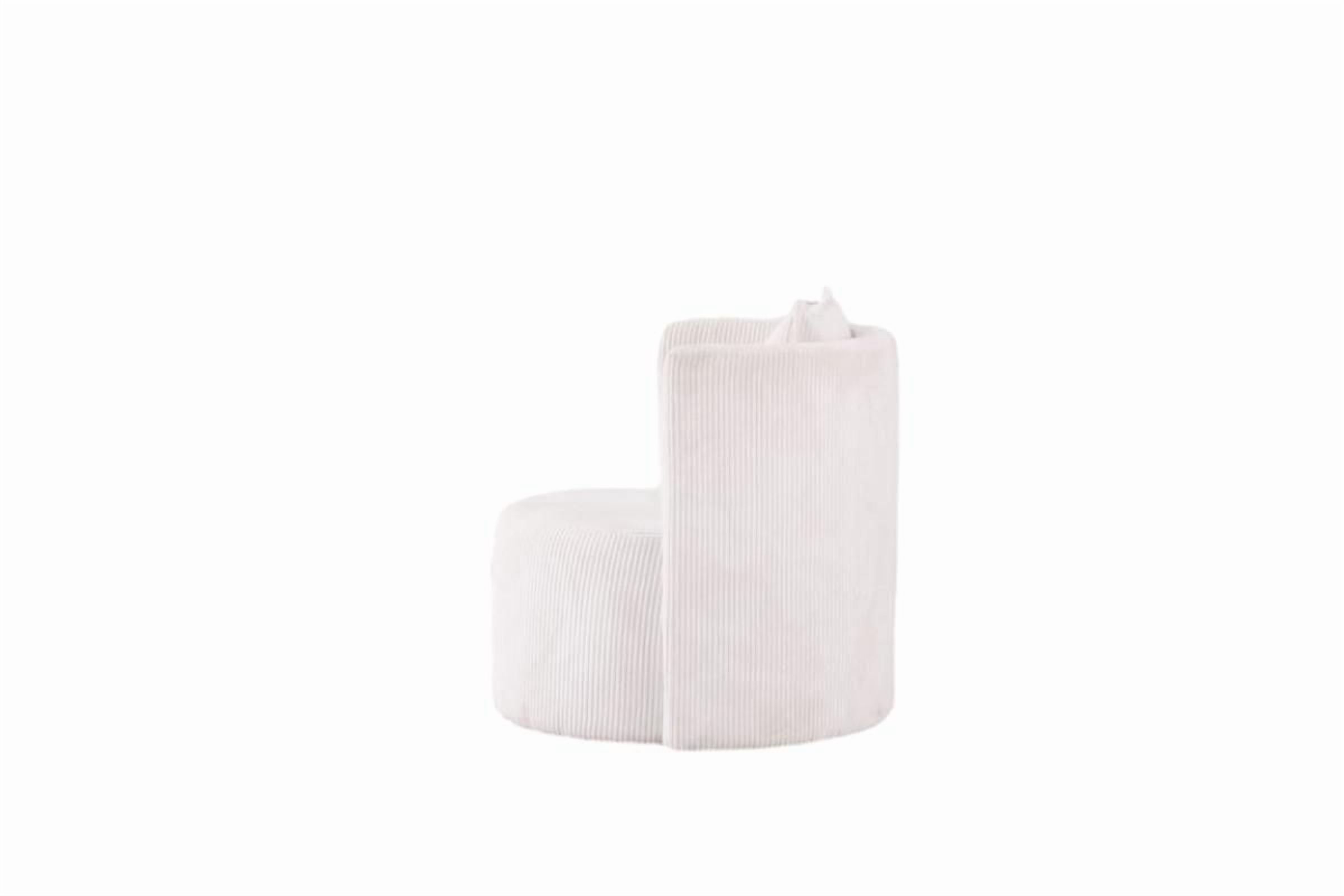Chaise d'appoint Monica, Blanche
