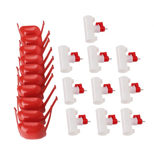 AMONIDA Chicken Drinking Fountain, Automatic Nipple Drinkers, For Chicken