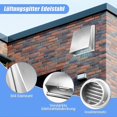 thumbnail image 4 of Grille de Ventilation en Acier Inoxydable, Grille Étanche avec Moustiquaire pour Séchoirs à Linge, Hottes de Cuisinière, Systèmes de Ventilation et Conduits d'Évacuation, 4 of 5