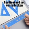 thumbnail image 4 of Amzcrzy Aluminum Alloy Four Piece Set Ruler Aluminum Alloy Student Set Of Ruler Multifunctional Drawing Ruler Straight Ruler Triangular Ruler Protractor Four Sets Of Ruler Metal Scale Ruler, 4 of 6