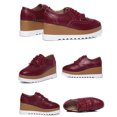 thumbnail image 5 of LSLJS Chaussures en Cuir Style Britannique pour Femmes à Bout Rond, Talon Compensé, Semelle Épaisse à Pompon Style Muffin, Chaussures en Cuir pour Femmes, 5 of 5