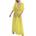 thumbnail image 1 of Cache-maillots pour Maillots de Bain Femmes Robe Mode Femme Décontractée Printemps et Été Ajourée Plage Style Long Cache-Maillots Cache-Maillots pour Femmes en Liquidation, 1 of 5