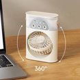 thumbnail image 4 of Kmonabie 3 In 1 Portable Air Conditioner Mini Air Cooler USB Small Air Conditioner, 3 Hole Spray Fan Multi Function Portable Household Air Conditioner Air Cooler Air Humidifier, 4 of 7