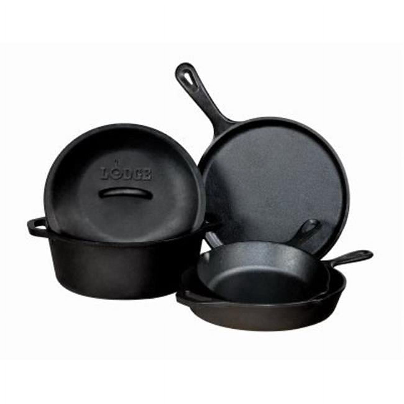 Lodge Manufacturing 233972 10.5 in. 5 qt. Seasoned Cast Iron Set - 5 Piece
