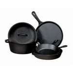 Lodge Manufacturing 233972 10.5 in. 5 qt. Seasoned Cast Iron Set - 5 Piece