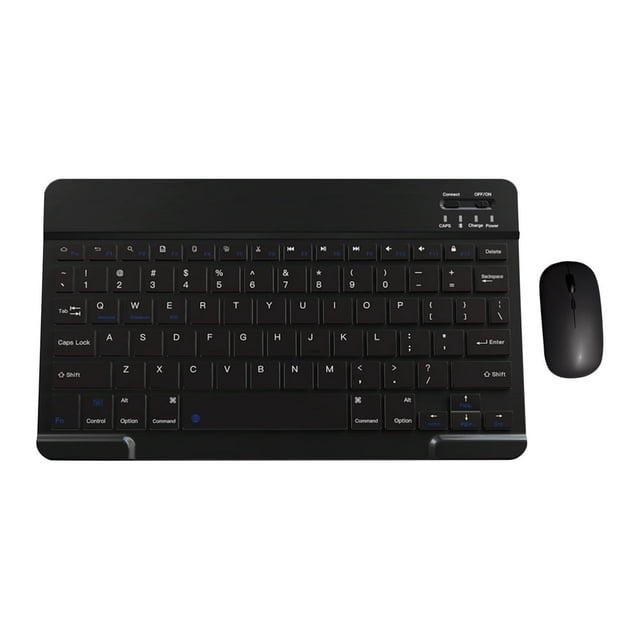 HAOANBluetooth Keyboard & Mouse Portable BT Wireless Keyboard & Mouse For Android Windows PC Tablet Pink