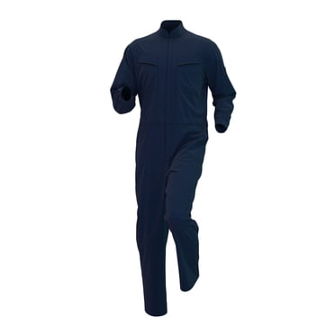Men's Work Coveralls, Long Sleeve Jumpsuit with Turn-Down Collar and Multiple Pockets for Outdoor and Casual Work