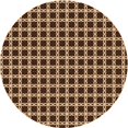 thumbnail image 1 of Ahgly Company Tapis d'Intérieur Ronds Lavables à la Machine, Style Transitionnel, Brun Sable Brun, 4 Pieds Rond, 1 of 7