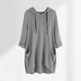 thumbnail image 2 of Timegard Hoodies for Women Plus Size Long Sleeve Drawstring Fall Casual Loose Comfy Blouse with Pockets, 2 of 3
