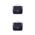 thumbnail image 4 of ZheElen Polyester Travel Storage Bag Dustproof And Waterproof Large Capacity Cosmetic Bag Portable Navy 2Set, 4 of 6