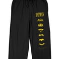thumbnail image 2 of Pantalon de Pyjama Noir pour Homme Batman 85th Mashup Evolving Logos - Petit, 2 of 7