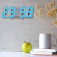 thumbnail image 5 of Fridja Summer Clearance LED Digital Alarm Clock, Wall Clock for Teenagers, Night Mode Adjastable Electronic Table Clock Wall Clock for Living Room, Bedroom and Office, 9.3" × 3.3", Blue, 5 of 5
