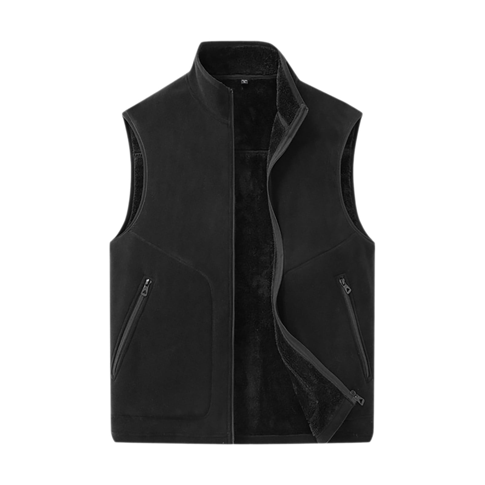 LNWUY (L-5XL) Plus Size Men's Solid Color Sleeveless Vest Slim Fit