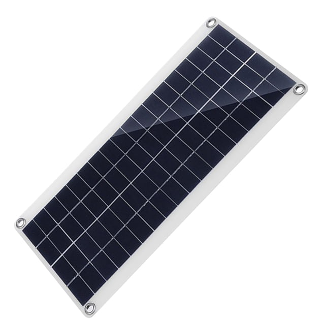 Yeacher Solar Panel with Dual USB Port High Efficiency Polycrystalline Silicon Solar Cell for DIY Camping Power Charger Compatible for iPhone