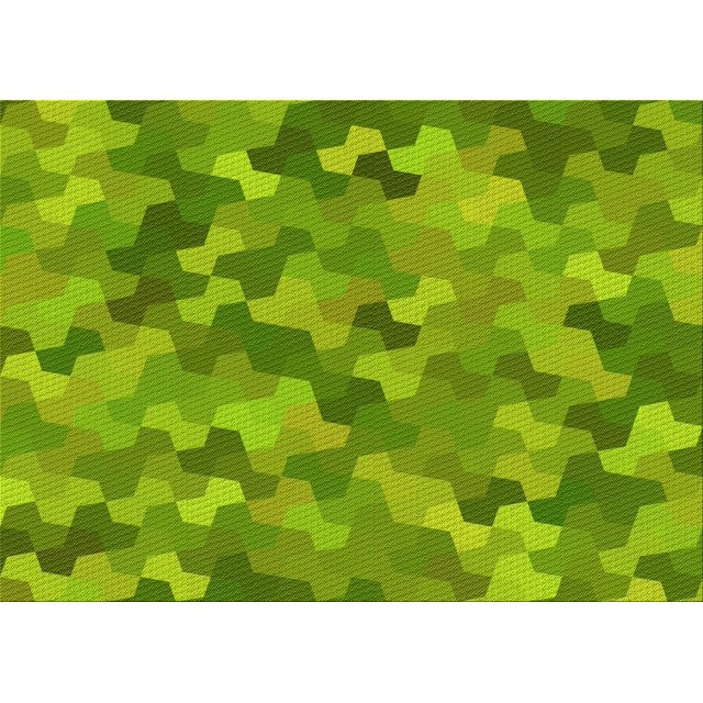 Ahgly Company Machine Washable Indoor Rectangle Transitional Dark Lime Green Area Rugs, 4' x 6'
