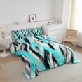 thumbnail image 3 of Erosebridal Abstract Stripe Comforter Sets Queen Size,Modern Lines Bedding Queen Comforter Set,Contemporary Art Decor,Reversible,Ultra Soft,3 Pieces, 3 of 7