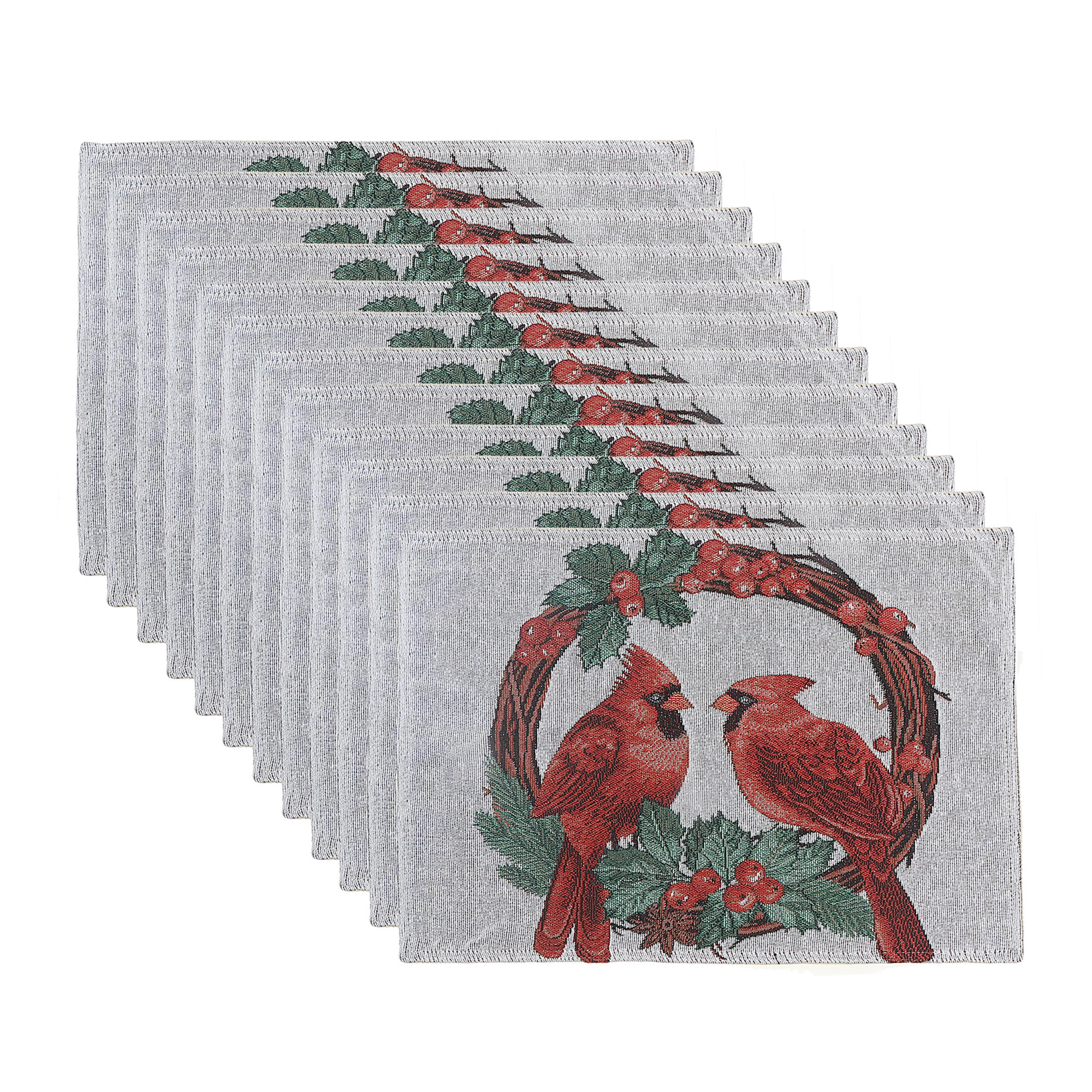Set De Table En Tapisserie (Double Cardinal) (13 X 18) - Lot De 12