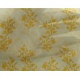 thumbnail image 4 of oneOone Georgette Viscose Fabric Leaves & Floral Block Printed Craft Fabric BTY 42 Inch Wide, 4 of 4
