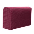 thumbnail image 3 of pitrice 2 Pcs Housse d'Accoudoir de Sofa Jacquard Élastique Housse de Protection pour Causeuse Accoudoir de Sofa Velours Extensible Protecteur de Meuble Rouge Vin, 3 of 9