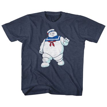 Real Ghostbusters Mr Stay Puft T-Shirt pour Enfants Bleu Marine