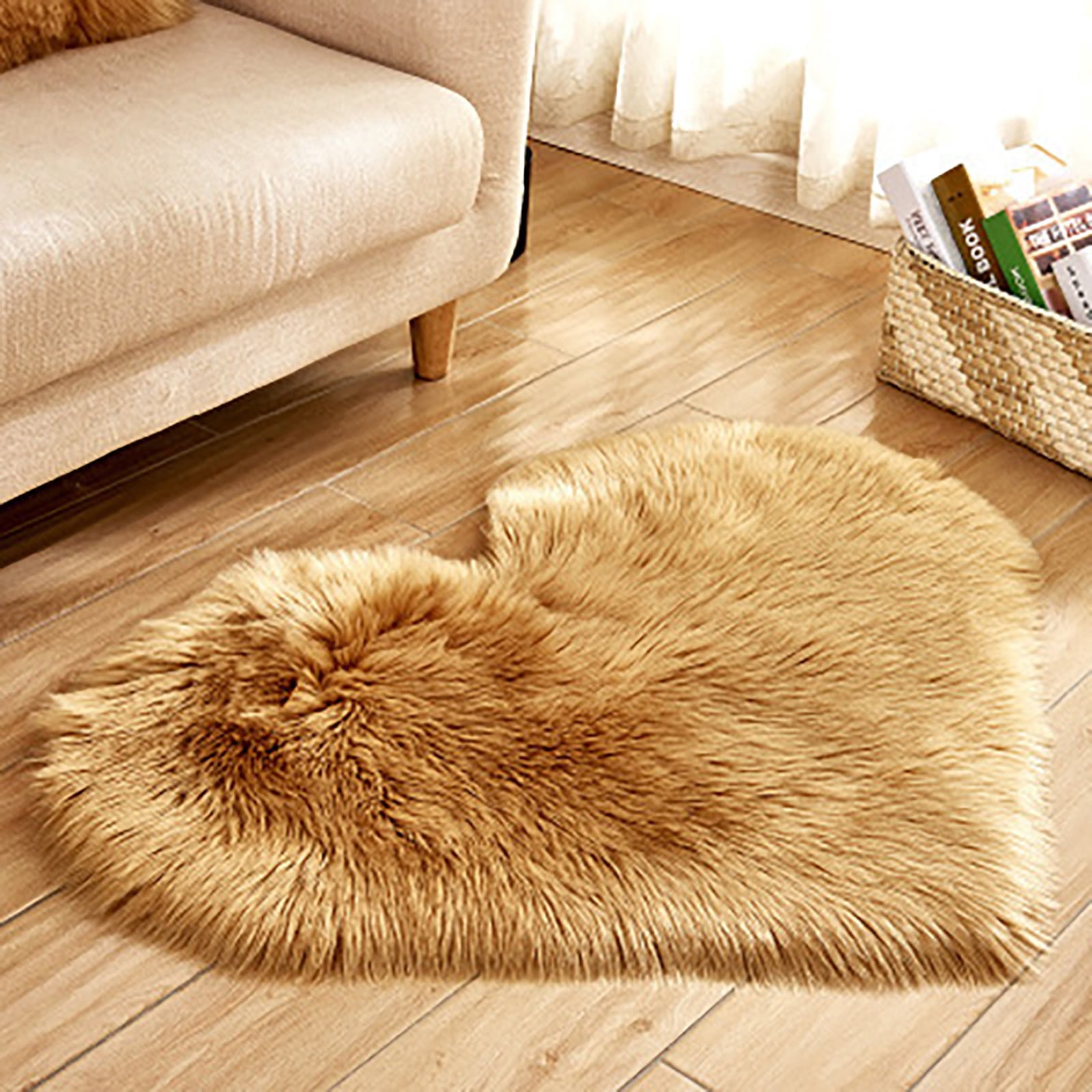 Harpily Carpet Sheepskin Shaggy Slip Imitation Rugs Non Mats Wool Faux Bedroom Home Textiles