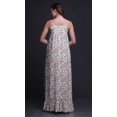 thumbnail image 2 of Bimba White6 Floral Magnolia Bud Imprimé Vêtement de Nuit pour Femmes Longue Robe Maxi à Bretelles Spaghetti Tenue de Sommeil Robe Petite, 2 of 5