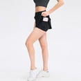 thumbnail image 3 of XZNGL Women Loose Fake Two-piece Anti-peeping Quick-drying Running Fitness Skirt, 3 of 9