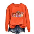 thumbnail image 5 of EGNMCR Easter Chemises Imprimées pour Femmes T-Shirts Graphiques pour Femmes Chemises pour Femmes Col Rond Easter Haut Imprimé à Manches Longues Chandails en Molleton T-Shirt pour Femmes, 5 of 5