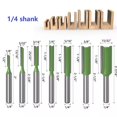 thumbnail image 1 of 1-7 Pcs Fraise-Bordure Droite à Double Flûte pour Bois, 1 of 5