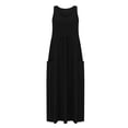 thumbnail image 4 of Timegard Robes d'Été pour Femmes Col Rond Ajusté Sans Manches Léger Décontracté Ample Robe avec Poches, 4 of 6