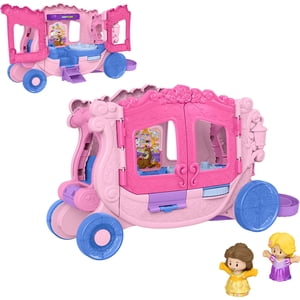 Fisher-Price Little People Disney Princess Pull-Along Musical Transport Jouet pour tout-petit avec 2 Chiffres