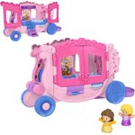 Fisher-Price Little People Disney Princess Pull-Along Musical Transport Jouet pour tout-petit avec 2 Chiffres