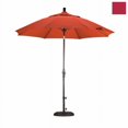 thumbnail image 1 of California Umbrella GSCUF908117-SA03 Parasol de Marché en Fibre de Verre de 9 Pi, Inclinaison à Col, Bronze-Pacifica-Rouge, 1 of 3