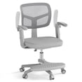 thumbnail image 1 of Costway Kids Desk Chair Children Study Chair with Adjustable Height, Armrest & Footrest Gray, 1 of 10