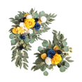 thumbnail image 1 of Abbracc 2 Pieces Artificial Wreath Artificial Floral Swag Simulation Garland Flower Swag B, 1 of 9