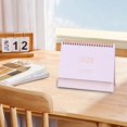 thumbnail image 4 of 2025 Desktop Calendar Stand Up Desktop Year Calendar Table Paper Calendar Daily Scheduler Monthly Pages Easel Calendar, 4 of 4