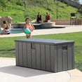 thumbnail image 4 of Coffre de Rangement Extérieur Lifetime (150 Gallons) – Solution de Rangement Durable et Résistante aux Intempéries pour Terrasse, Jardin et Extérieur, 4 of 4