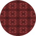 thumbnail image 1 of Ahgly Company Tapis Rond Lavable en Machine Intérieur Transitionnel Rouge Bordeaux, 3 Pieds Rond, 1 of 7