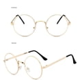 thumbnail image 2 of relayinert Unisex Korean Vintage Eyeglasses Round Metal Frame Spectacles Clear Lens Eye Glasses Accessory, 2 of 8