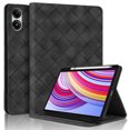 thumbnail image 1 of for Xiaomi Redmi Pad Pro/Xiaomi Poco Pad 12.1 inch Case, Rhombus Grid Pattern Multiple Viewing Angles Stand Slim Folio Cover (Black), 1 of 7