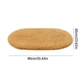 thumbnail image 2 of Maplenight Oval Bathroom Rugs Non Slip Washable 35x24in Soft Absorbent Bath Rugs Quick Dry Anti Mold Shower Rug for Bathroom Floor Tub and Shower Khaki, 2 of 5